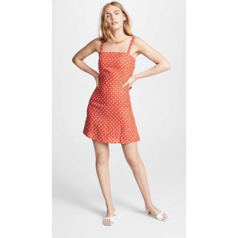 Faithfull The Brand Stepper Polka Dot Sundress XS